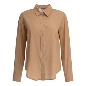 Sleep No More Silk-Elastane Blend Shirt With Classic Collar - NWT